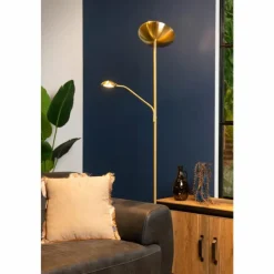 Lampes Dorées-Luminaires Lucide Lampadaire Lucide ZENITH LED Or, Laiton, 1 lumière