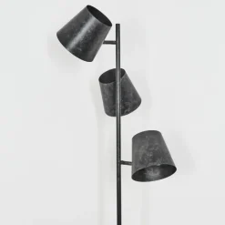 Lampes Industrielles-hofstein Lampadaire Lungre Argent Oxydé, 3 lumières