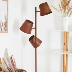 Lampes Industrielles-hofstein Lampadaire Lungre Rouille, 3 lumières