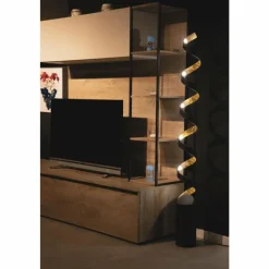 Lampes Dorées-Luminaires Lutec Lampadaire Lutec HELIX Or, Noir, 1 lumière