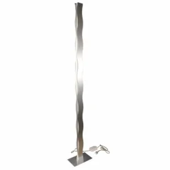 Luminaires Lutec Lampadaire Lutec WAVE Nickel mat, 3 lumières* Lampadaires Et Lampes Sur Pied