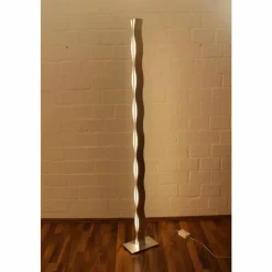 Luminaires Lutec Lampadaire Lutec WAVE Nickel mat, 3 lumières* Lampadaires Et Lampes Sur Pied