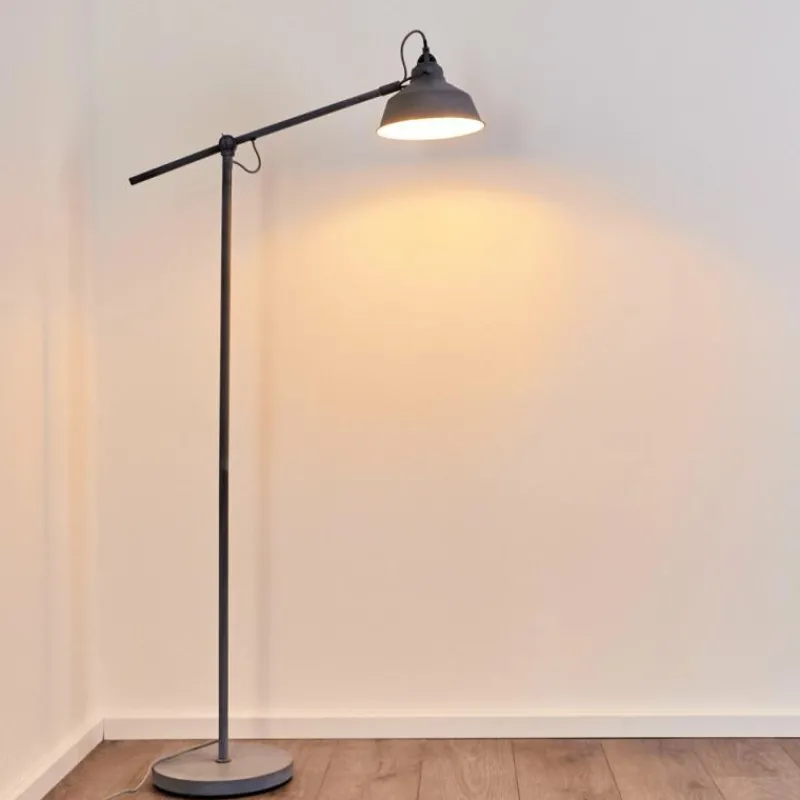 hofstein Lampadaire Luven Gris, 1 lumière* Lampadaires Et Lampes Sur Pied