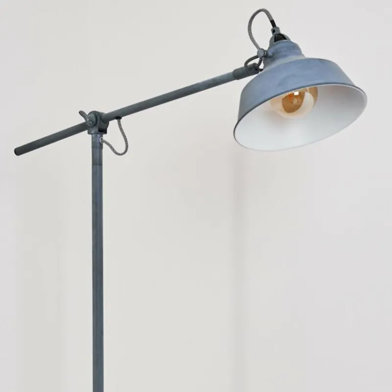 hofstein Lampadaire Luven Gris, 1 lumière* Lampadaires Et Lampes Sur Pied