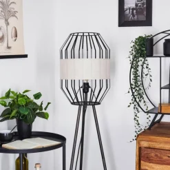 Lampes Vintages & Rétros-hofstein Lampadaire Macken Noir, 1 lumière