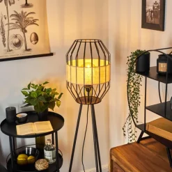 Lampes Vintages & Rétros-hofstein Lampadaire Macken Noir, 1 lumière