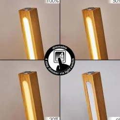 hofstein Lampadaire Madou LED Écru, Noir, 1 lumière