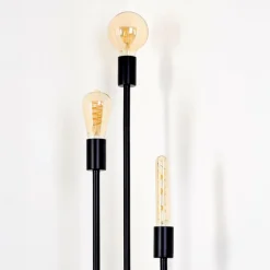 hofstein Lampadaire Maidford Noir, 3 lumières