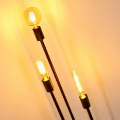 hofstein Lampadaire Maidford Noir, 3 lumières