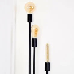 hofstein Lampadaire Maidford Noir, 3 lumières