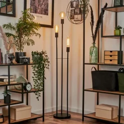 Lampe Lampadaire Maiford Noir, 3 lumières* Lampadaires Et Lampes Sur Pied