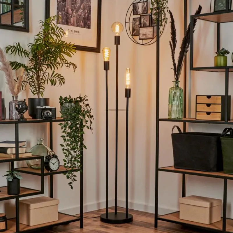 Lampe Lampadaire Maiford Noir, 3 lumières* Lampadaires Et Lampes Sur Pied