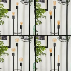 Lampe Lampadaire Maiford Noir, 3 lumières* Lampadaires Et Lampes Sur Pied