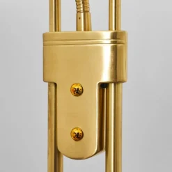 hofstein Lampadaire Mairoa LED Laiton, 2 lumières