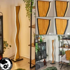 hofstein Lampadaire Malling LED Écru, Noir, Blanc, 1 lumière