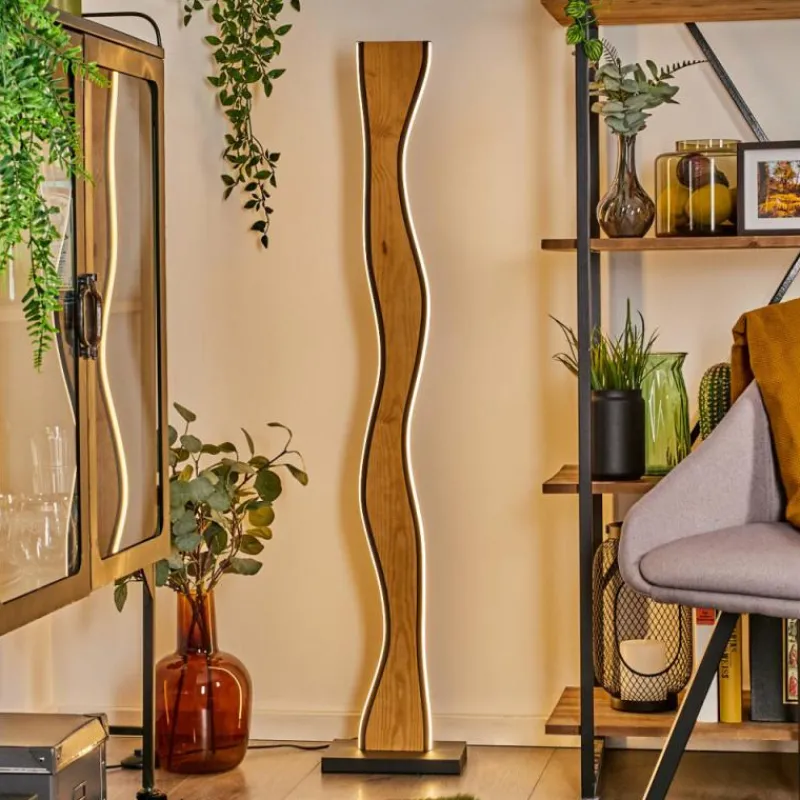 hofstein Lampadaire Malling LED Écru, Noir, Blanc, 1 lumière