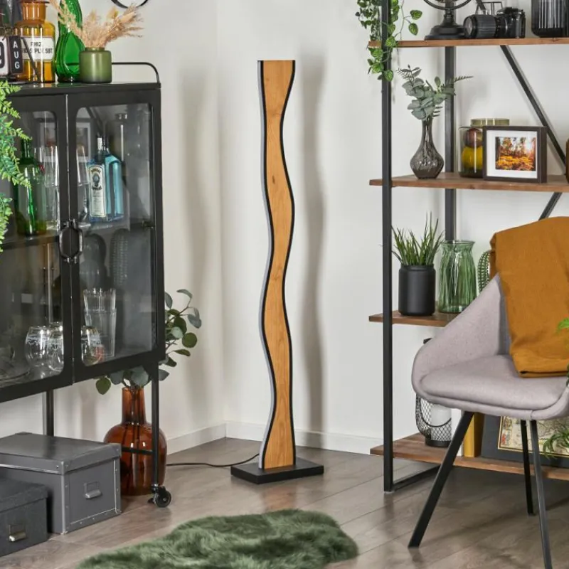 hofstein Lampadaire Malling LED Écru, Noir, Blanc, 1 lumière