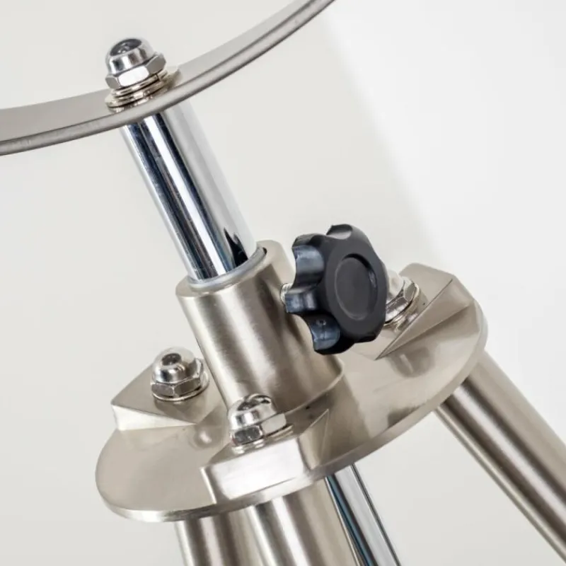 hofstein Lampadaire Maloy Chrome, Nickel mat, 1 lumière* Lampadaires Et Lampes Sur Pied