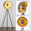 Lampes Dorées-hofstein Lampadaire Maloy Chrome, Rouille, 1 lumière