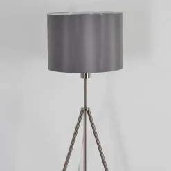 Lampes En Tissu-hofstein Lampadaire Malu Nickel mat, 1 lumière