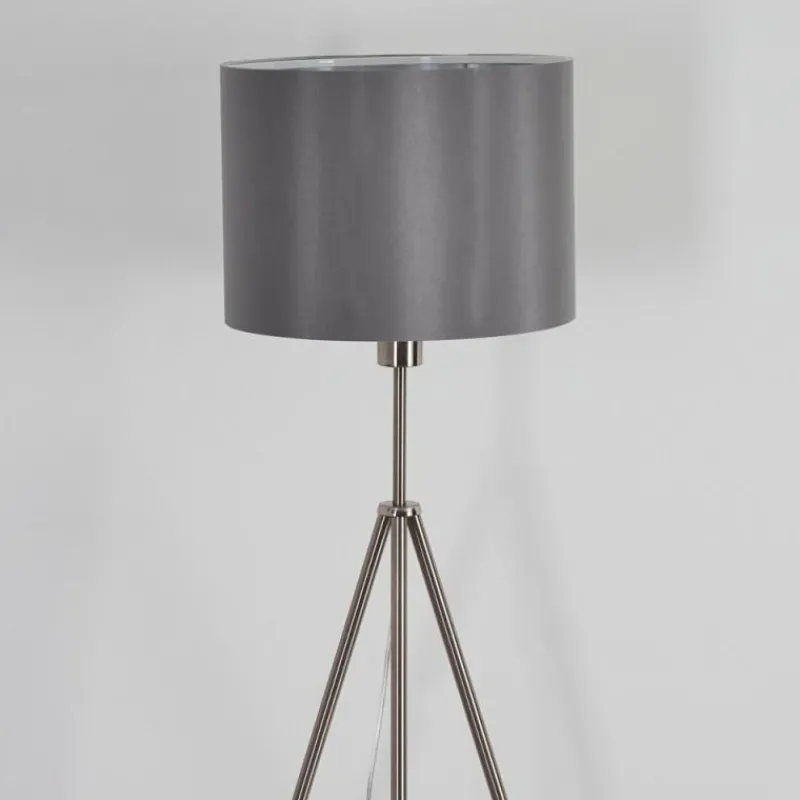 Lampes En Tissu-hofstein Lampadaire Malu Nickel mat, 1 lumière