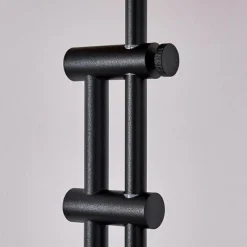 Lampes Industrielles-hofstein Lampadaire Manaus Noir, 2 lumières