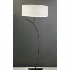 Lampes En Tissu-Luminaires Mantra Lampadaire Mantra Eve Anthracite, 2 lumières