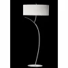Lampes En Tissu-Luminaires Mantra Lampadaire Mantra Eve Chrome, 2 lumières