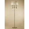Lampes En Tissu-Luminaires Mantra Lampadaire Mantra TIFFANY Brun, 3 lumières
