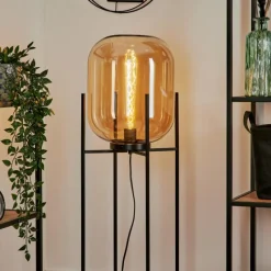 hofstein Lampadaire Manzano Noir, 1 lumière