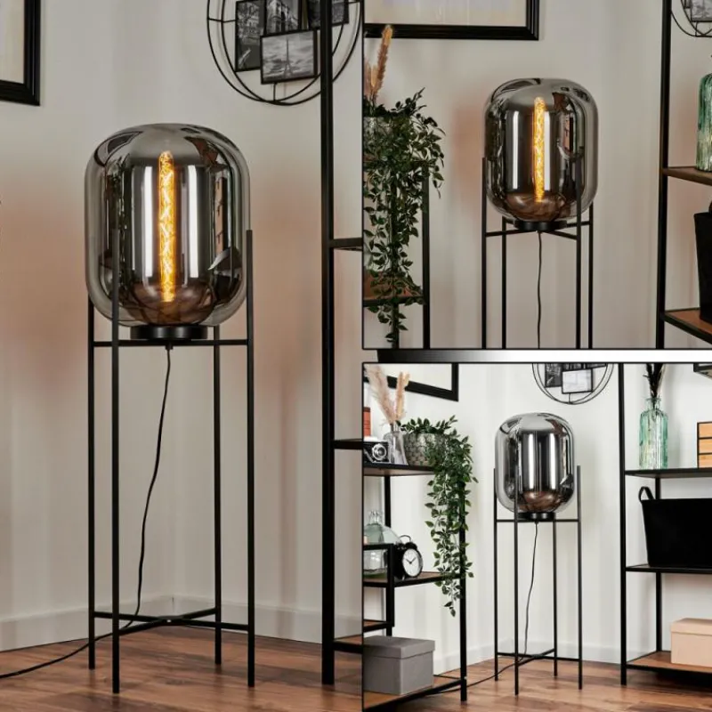 hofstein Lampadaire Manzano Noir, 1 lumière