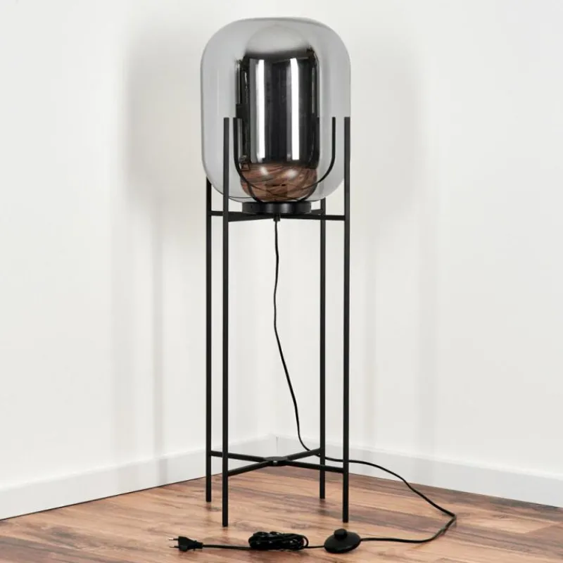 hofstein Lampadaire Manzano Noir, 1 lumière