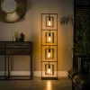 Lampes Vintages & Rétros-hofstein Lampadaire Marcon Noir, 4 lumières