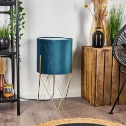 Lampes En Tissu-hofstein Lampadaire Maripi Laiton, 1 lumière