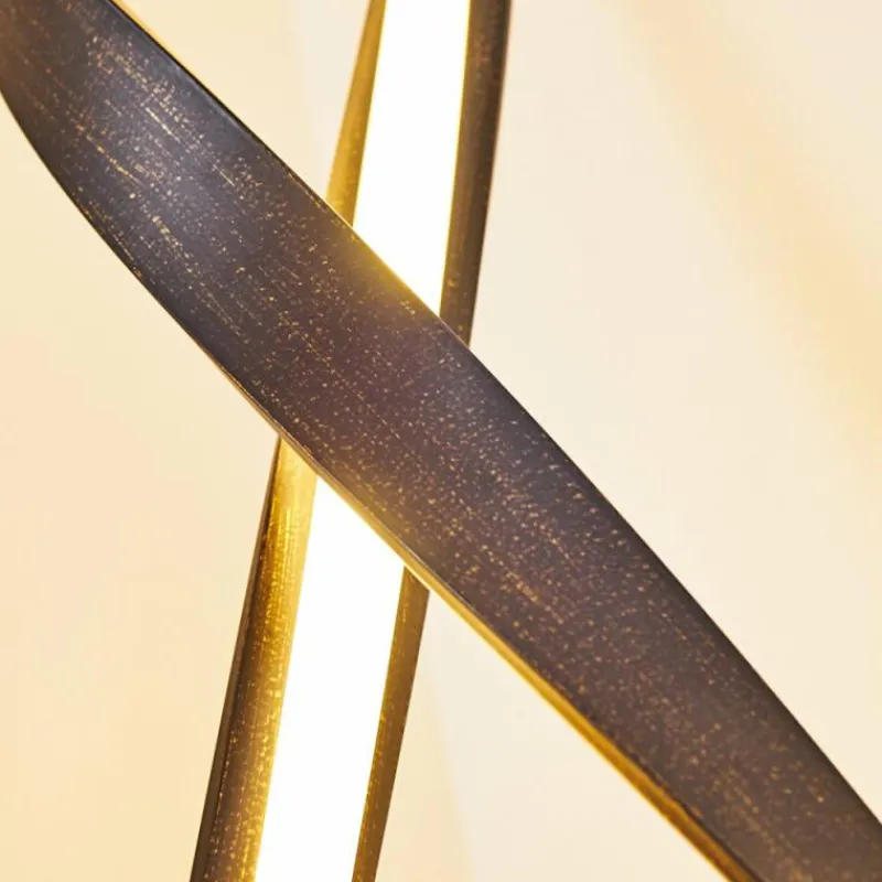 hofstein Lampadaire Medle LED Rouille, 1 lumière* Éclairage Led