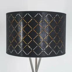 Lampes En Tissu-hofstein Lampadaire Meldal Nickel mat, 1 lumière