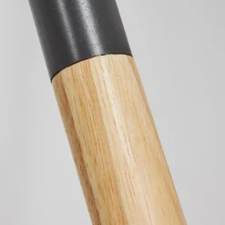 Lampes En Tissu-hofstein Lampadaire Menocal Bois clair, Noir, 1 lumière