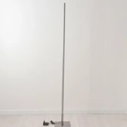 hofstein Lampadaire Minacar LED Nickel mat, 1 lumière, Télécommandes, Changeur de couleurs