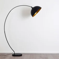 Lampes Dorées-hofstein Lampadaire Miranda Noir, 1 lumière