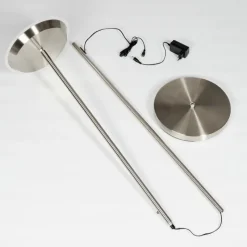 hofstein Lampadaire Mjölby LED Nickel mat, 1 lumière