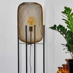 Lampes Industrielles-hofstein Lampadaire Moholm Noir, 1 lumière