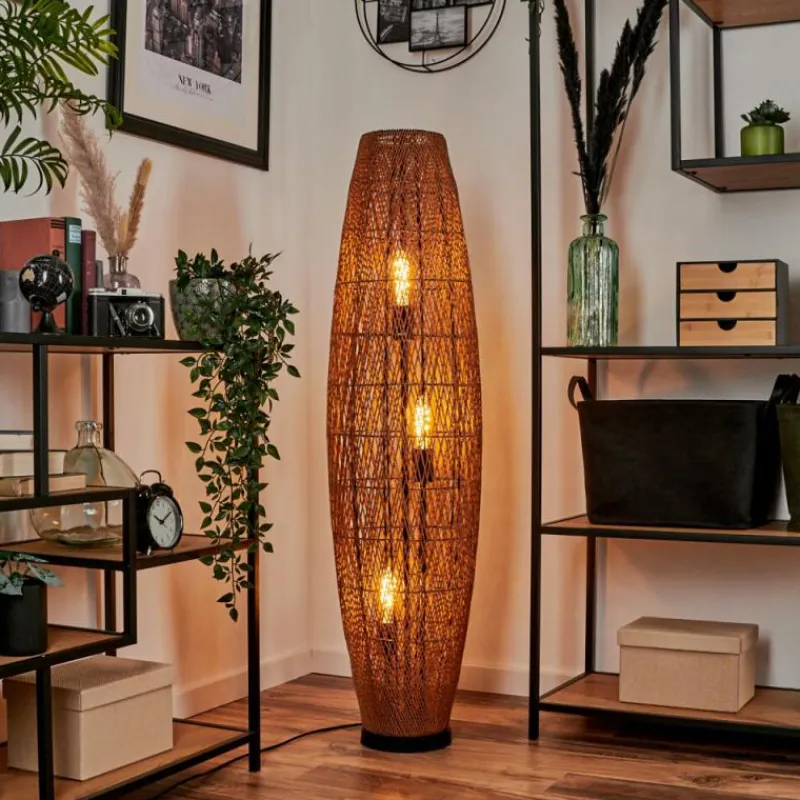 Luminaires Scandinaves-hofstein Lampadaire Mulstrand Écru, Noir, 3 lumières