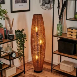 Luminaires Scandinaves-hofstein Lampadaire Mulstrand Écru, Noir, 3 lumières