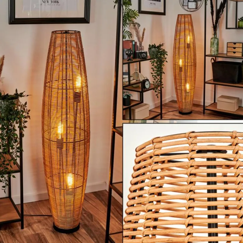 Luminaires Scandinaves-hofstein Lampadaire Mulstrand Écru, Noir, 3 lumières