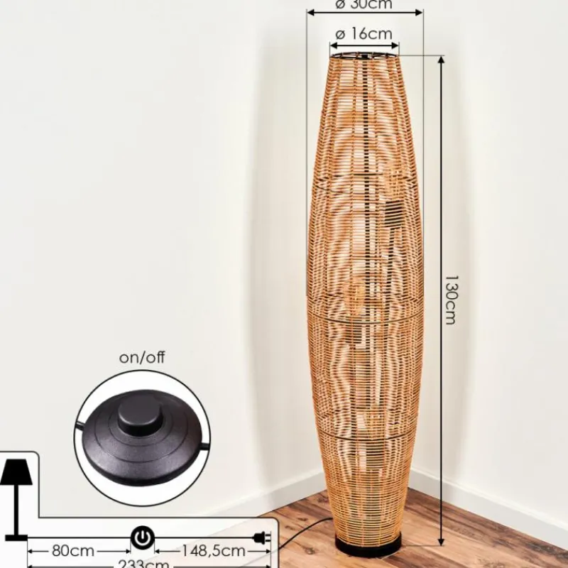 Luminaires Scandinaves-hofstein Lampadaire Mulstrand Écru, Noir, 3 lumières