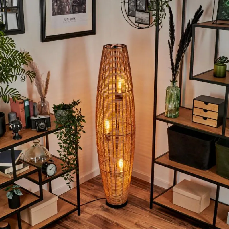 Luminaires Scandinaves-hofstein Lampadaire Mulstrand Écru, Noir, 3 lumières