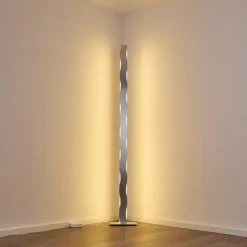 hofstein Lampadaire Nagold LED Chrome, Nickel mat, 1 lumière