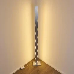 hofstein Lampadaire Nagold LED Chrome, Nickel mat, 1 lumière