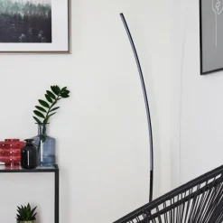 hofstein Lampadaire Nagu LED Noir, 1 lumière