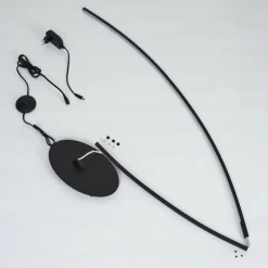 hofstein Lampadaire Nagu LED Noir, 1 lumière